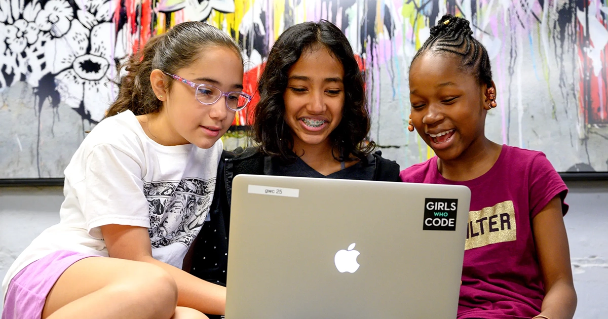 BrainGu partners with Girls Who Code to close the gender gap in tech.